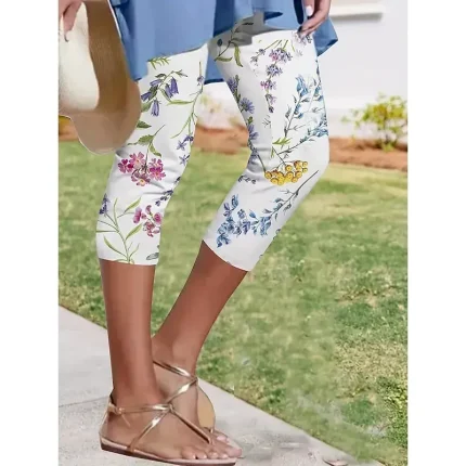 Women's Mini Dress Casual Dress Petite Dress Sundress Summer Dress Vacation Casual Vacation Daily Holiday Regular Fit Floral Graphic Sleeveless V Neck Green Summer - Image 4