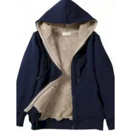 Women's Winter Jacket Sherpa Jacket Hoodie Jacket Comfortable Breathable Zipper Pocket Casual Plain Vacation Street Casual Daily Wear Zipper Regular Hooded Regular Fit Long Sleeve Outerwear Black Red - Image 5