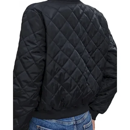 Women's Puffer Jacket Quilted Jacket Casual Jacket Comfortable Breathable Zipper Pocket Casual Plain Vacation Street Casual Daily Wear Zipper Short Stand Collar Regular Fit Long Sleeve Outerwear - Image 3