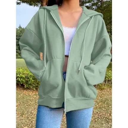 Women's Casual Jacket Shacket Comfortable Breathable Pocket Buttons Casual Plain Vacation Street Casual Daily Wear Single Breasted Regular Turndown Regular Fit Long Sleeve Outerwear Black Green - Image 5
